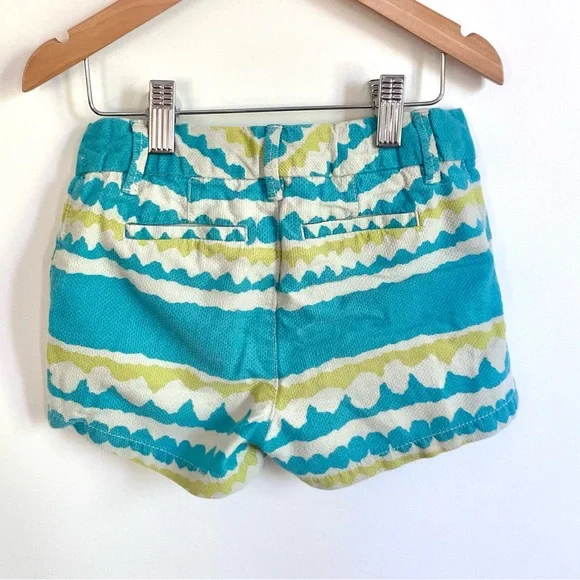 3/$25💥5 Tommy Hilfiger Nautical & Preppy Woven Twill Midi Shorts, Aqua & Lime - Picture 4 of 9